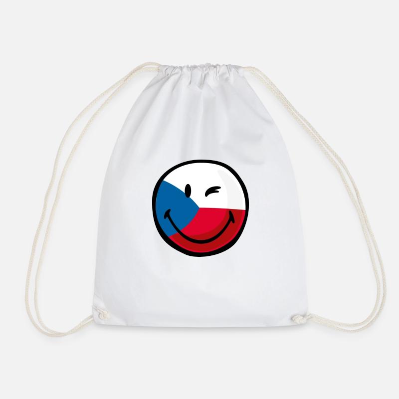 Smiley Czech Republic - Turnbeutel - Weiß