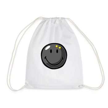 Smiley Squash Ball - Drawstring Bag - white - Front