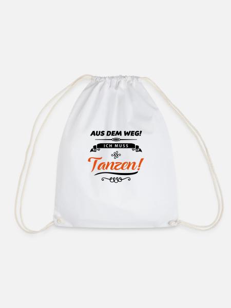 ich muss tanzen design - Turnbeutel - Weiß