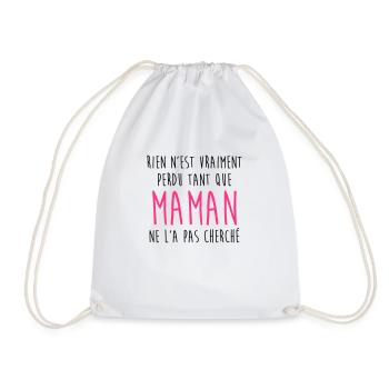 Mum / Mom / Baby / Mummy / Mother's day / Birth - Drawstring Bag - white - Front