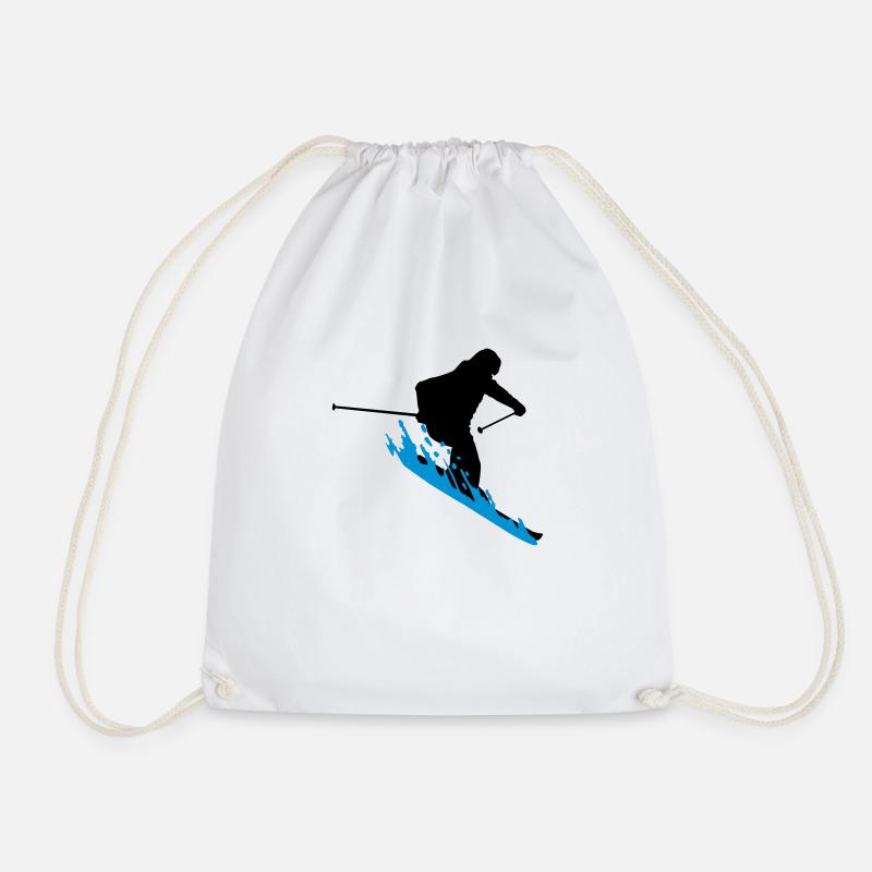 Skiing, skier - Sac de sport léger - blanc