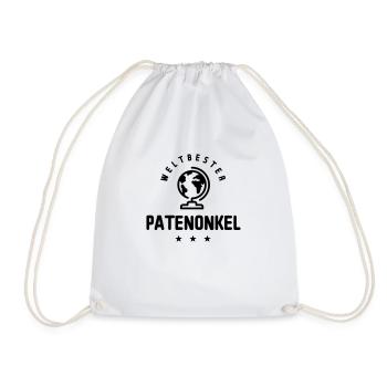 patenonkel weltbester - Turnbeutel - Weiß - Vorne