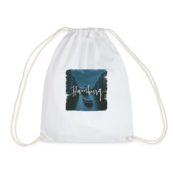 Hamburg - Drawstring Bag - white - Front