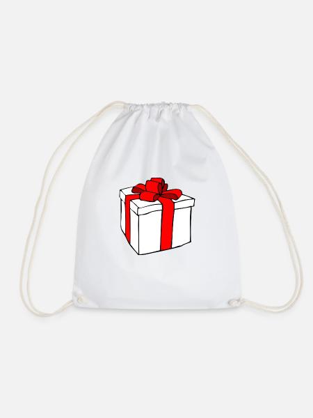 geschenk - Turnbeutel - Weiß