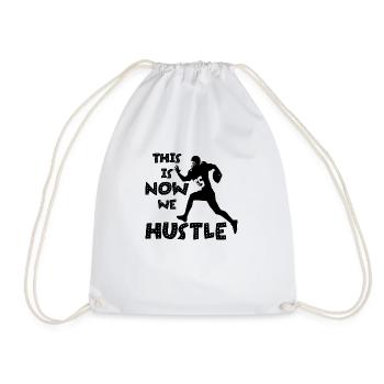 football - Drawstring Bag - white - Front
