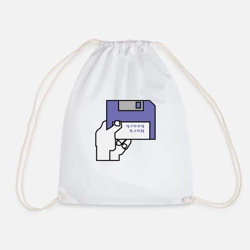 Work bench - Drawstring Bag - white