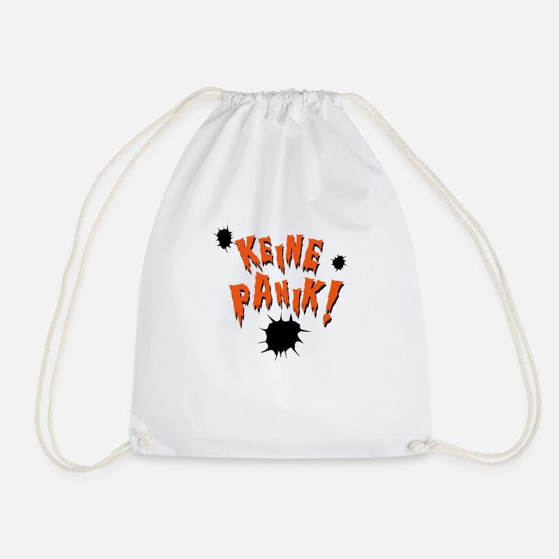 Don't panic - Drawstring Bag - white