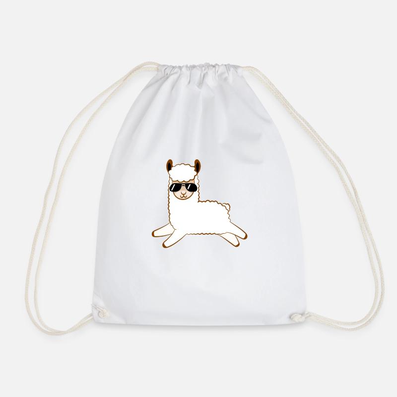lama - Drawstring Bag - white
