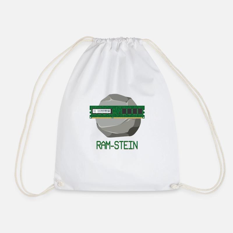 Ram-Stein - Turnbeutel - Weiß