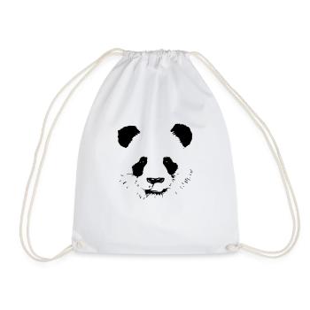panda - Drawstring Bag - white - Front