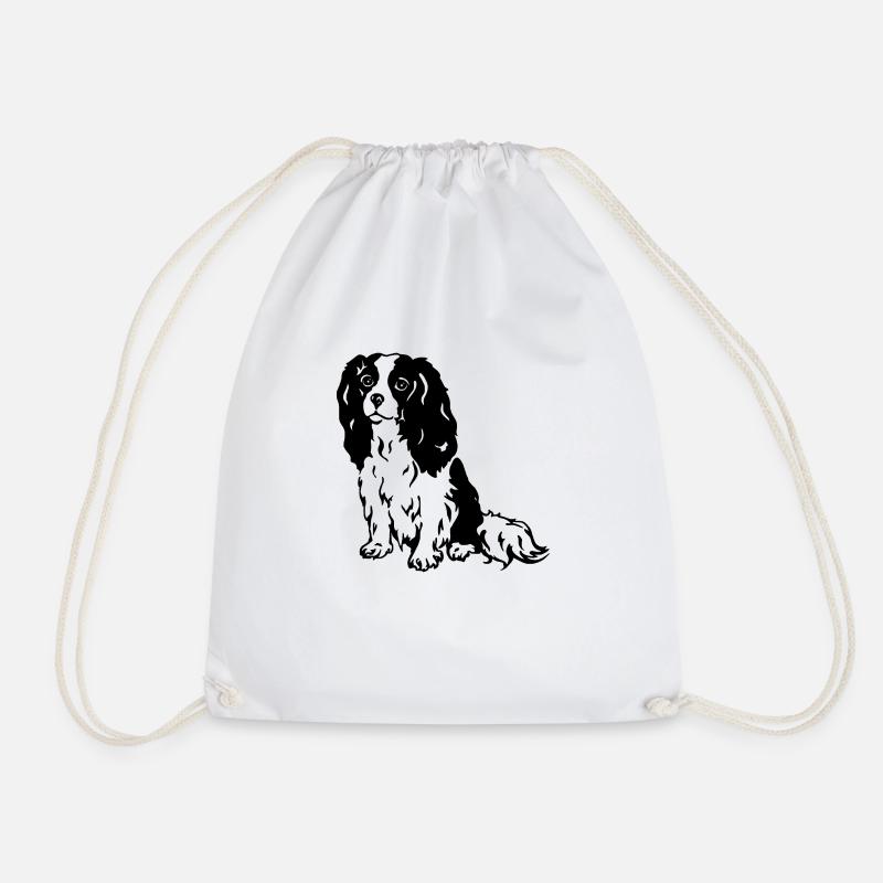 Cavalier King Charles Spaniel - Sac de sport léger - blanc