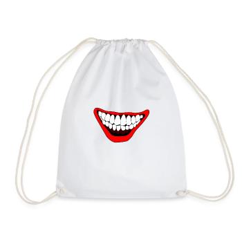 Halloween mal horreur clown joker sourire - Sac de sport léger - blanc - Devant