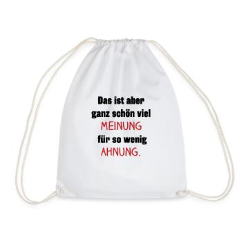 Lustiger Spruch Besserwisser Arbeit Kollegen - Turnbeutel - Weiß - Vorne