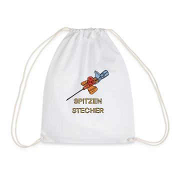 The top engraver - Drawstring Bag - white - Front