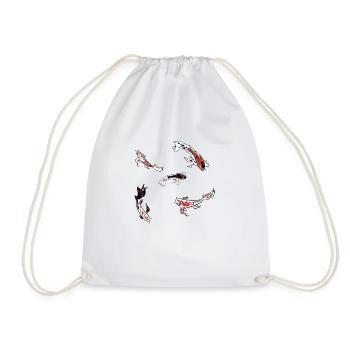 carpes koi - Sac de sport léger - blanc - Devant