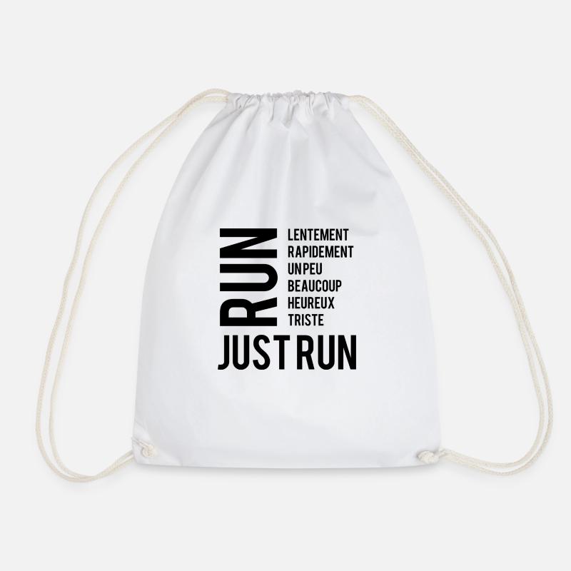 Run, run, just run! - Turnbeutel - Weiß