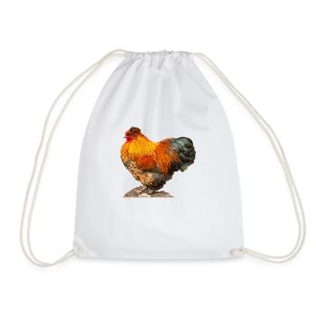 Hen - Drawstring Bag - white - Front