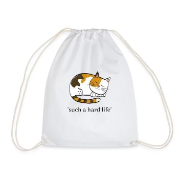 citation de chat - Sac de sport léger - blanc - Devant