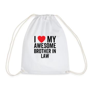 J’aime mon beau-frère génial - Sac de sport léger - blanc - Devant