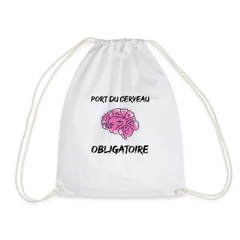 Cerveau - Sac de sport léger - blanc - Devant