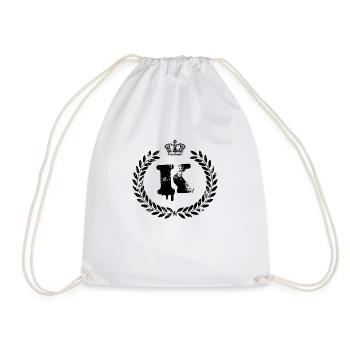 Armoiries de la lettre K - Sac de sport léger - blanc - Devant