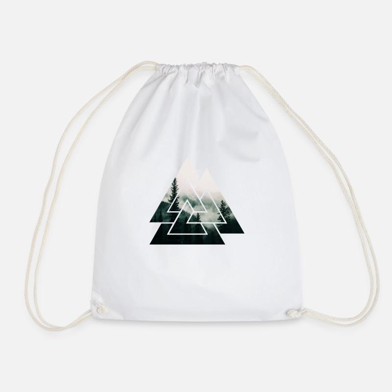 Entering into Valhalla flying with the valkyries - Drawstring Bag - white