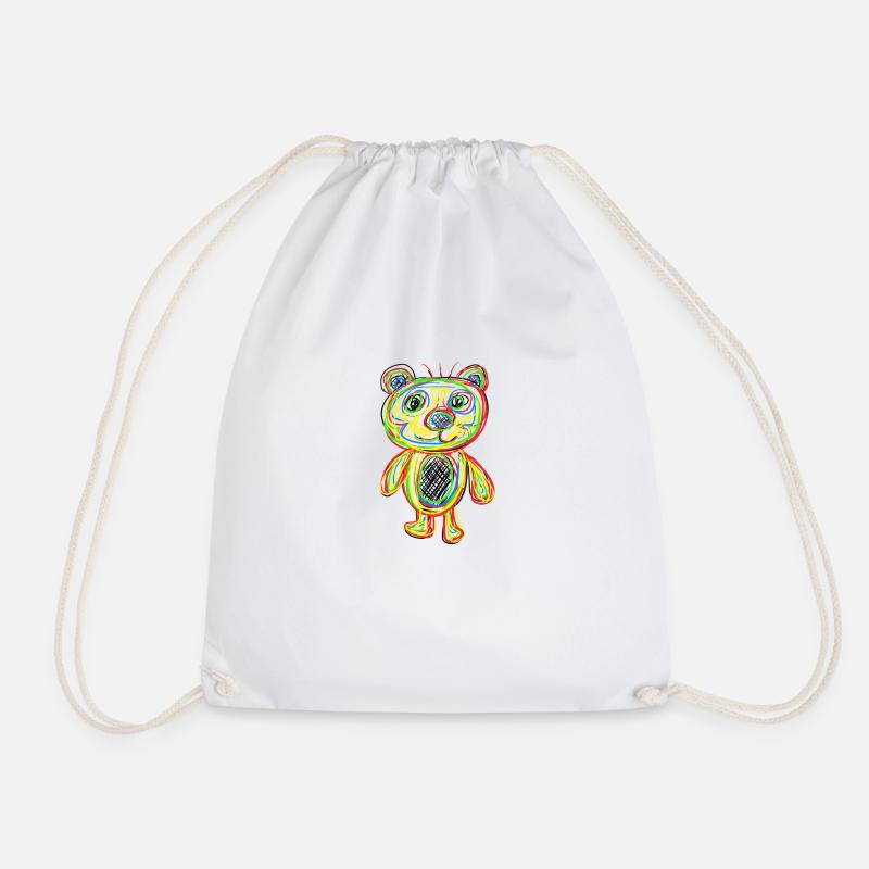 Teddybär Bär - Turnbeutel - Weiß