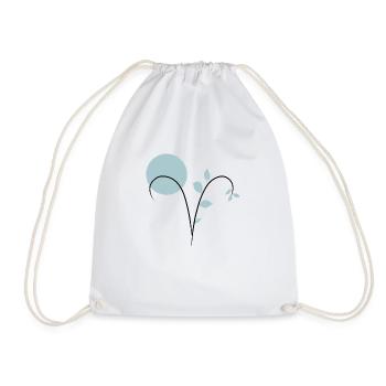 Astrological sign ram Aries - Drawstring Bag - white - Front