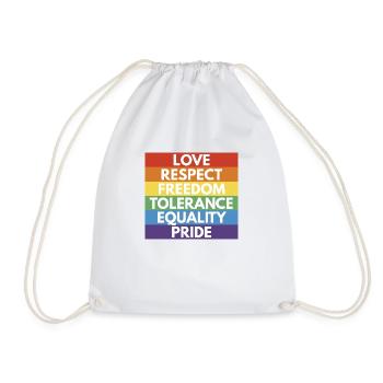 LGBTQ+ - Sac de sport léger - blanc - Devant