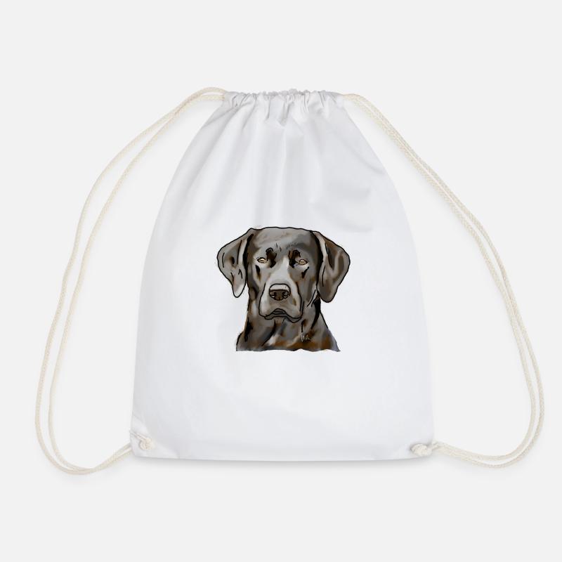 Labrador - Drawstring Bag - white