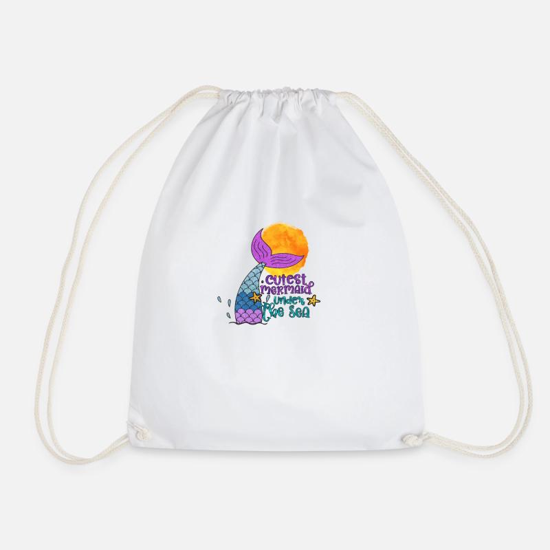 Ocean Sublimation - Drawstring Bag - white