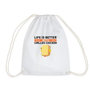 Food Love Sandwich Baguette Ketchup - Sac de sport léger - blanc - Devant