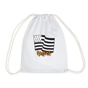 logo Jaune Moutarde - Sac de sport léger - blanc - Devant