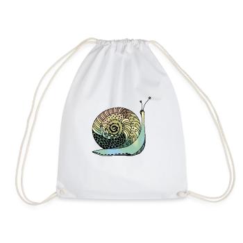 Escargot - Sac de sport léger - blanc - Devant