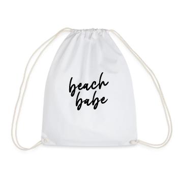 Beach Babe Summer Beach Salty - Drawstring Bag - white - Front