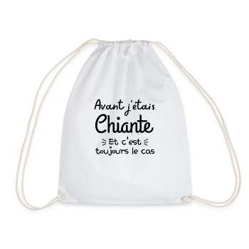 Avant j étais chiante et c est toujours le cas 1 - Sac de sport léger - blanc - Devant