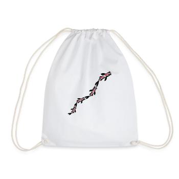 Many Koi Fish Nishikigoi - Drawstring Bag - white - Front