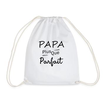 Papa parfait / cadeau humour papa - Sac de sport léger - blanc - Devant