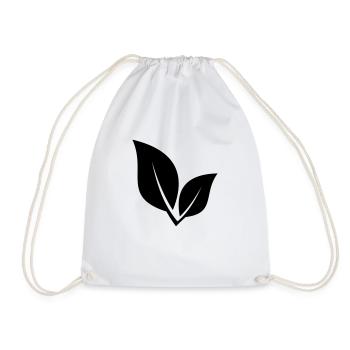 Leaf 27 - Drawstring Bag - white - Front