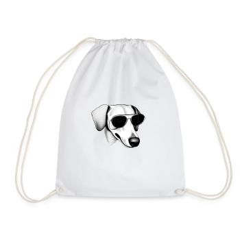 Chiens teckels avec lunettes de soleil Cool Motif 2 - Sac de sport léger - blanc - Devant