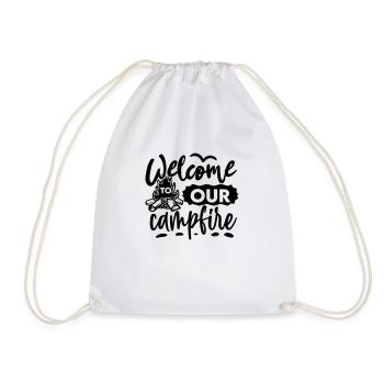 Welcome to our 2 - Drawstring Bag - white - Front