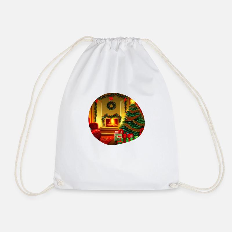 Christmas motif - Drawstring Bag - white