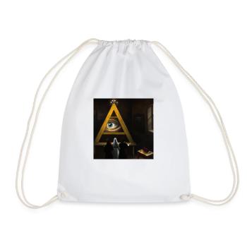 Secret Society All Seeing Eye - Drawstring Bag - white - Front