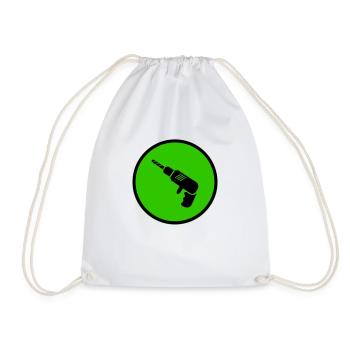 Drill - Drawstring Bag - white - Front