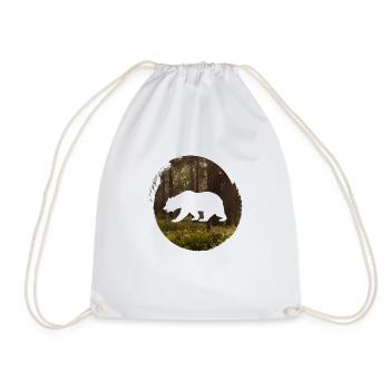 Sea Water Beach - Drawstring Bag - white - Front