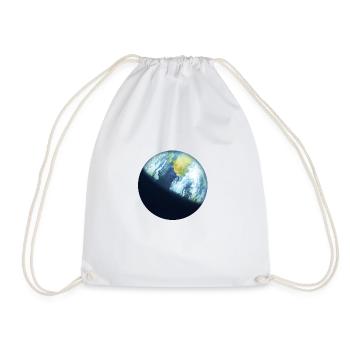 Planet Erde - Turnbeutel - Weiß - Vorne