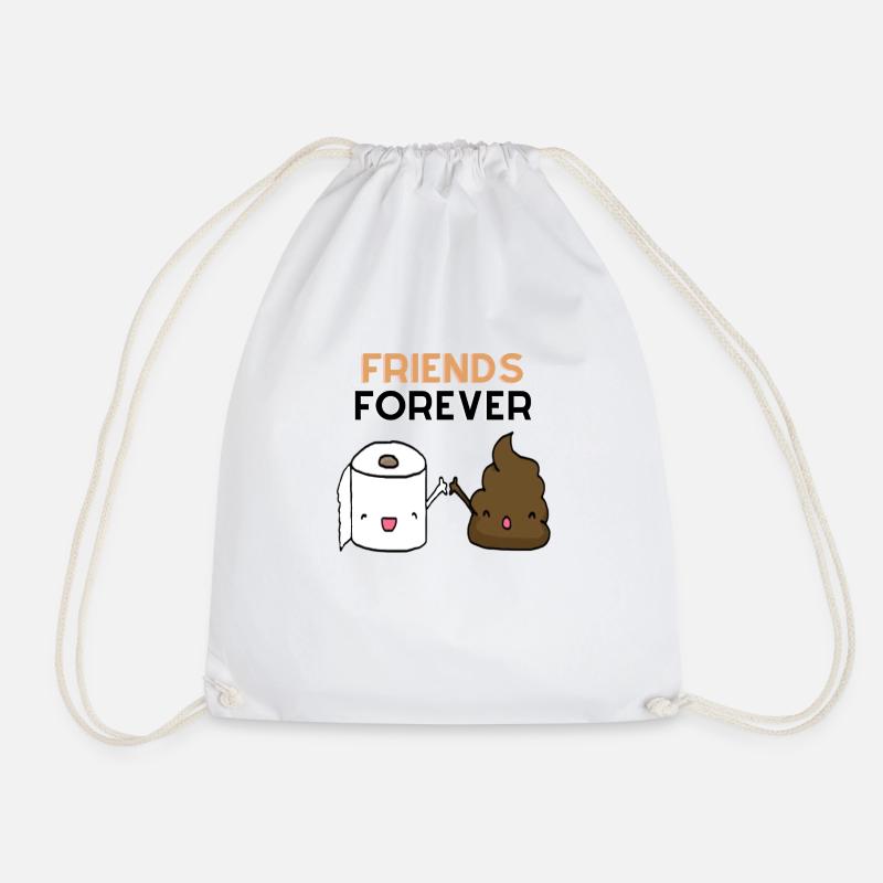 Friends Forever2 0 - Drawstring Bag - white