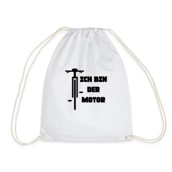 Marathon Triathlon Running joggen Biking Radfahren - Turnbeutel - Weiß - Vorne
