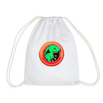 Bébé dinosaure - Sac de sport léger - blanc - Devant