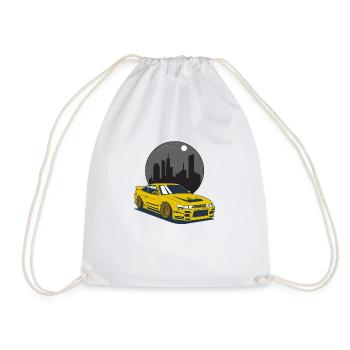 OLD SCHOOL JDM - Drawstring Bag - white - Front